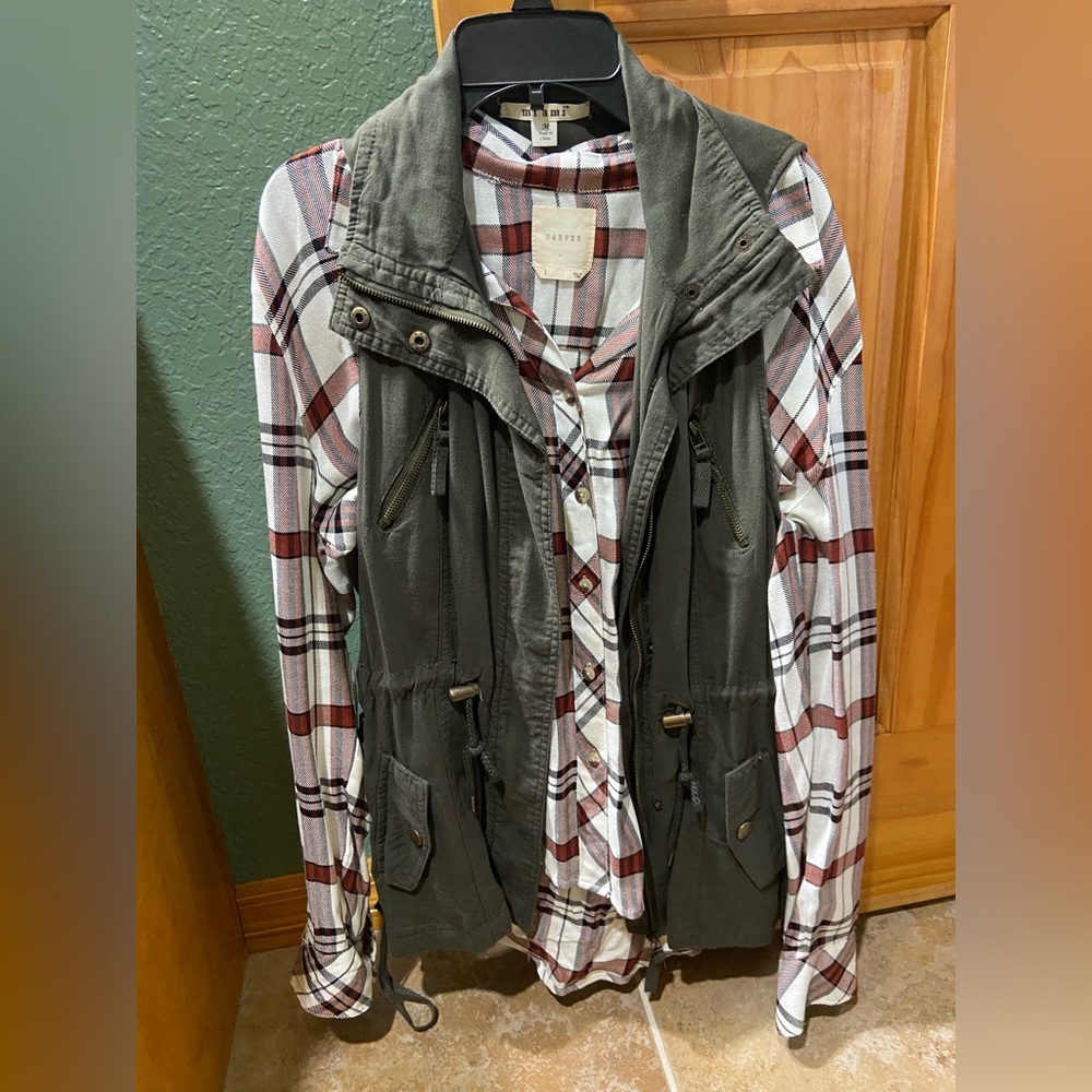 Vest and Flannel Combo from Franchesca's